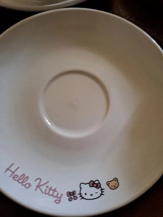 Set 4 Tazzine Hello Kitty Porcellana