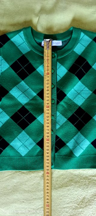 Conjunto Zara Argyle Verde y Negro