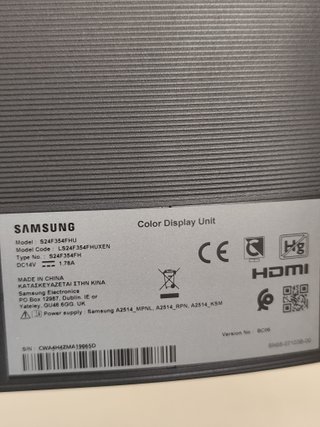 Monitor Samsung S24F354FHU 23.5 Full HD