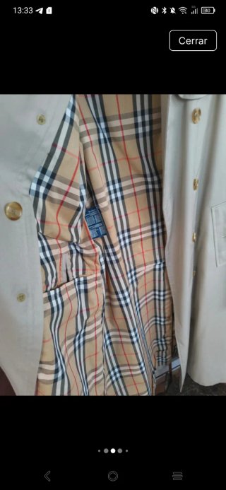 Gabardina Burberry Beige Clásica
