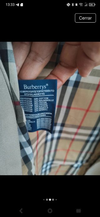 Gabardina Burberry Beige Clásica