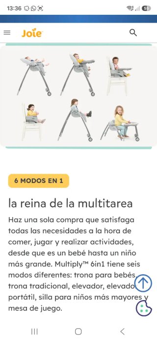 Trona 6 en 1 para bebé