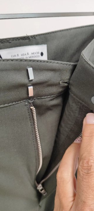Pantalón Cargo Zara Verde Oliva