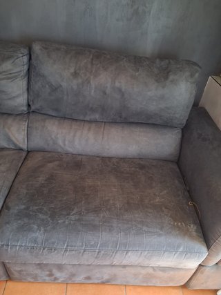 Divano 3 posti grigio tessuto