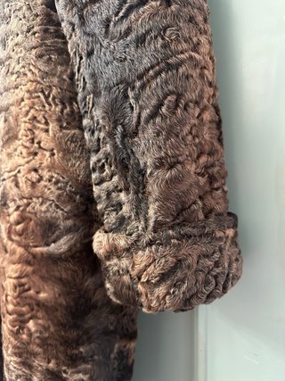 Abrigo de astracán reversible