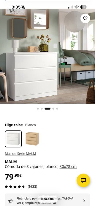 Cajonera Ikea Blanca