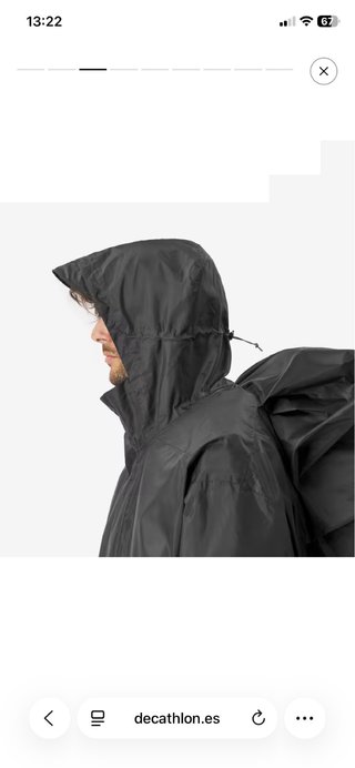 Poncho impermeable montaña y trekking 60L