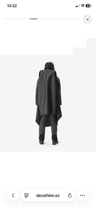 Poncho impermeable montaña y trekking 60L