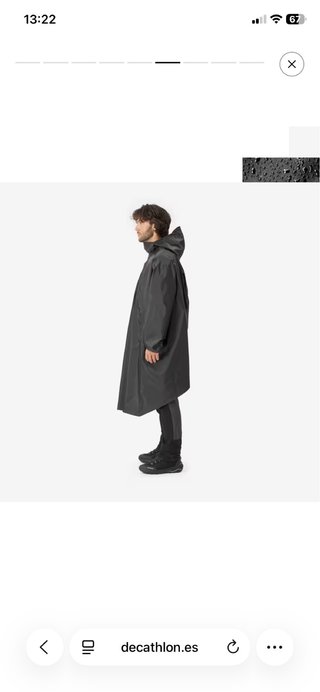 Poncho impermeable montaña y trekking 60L