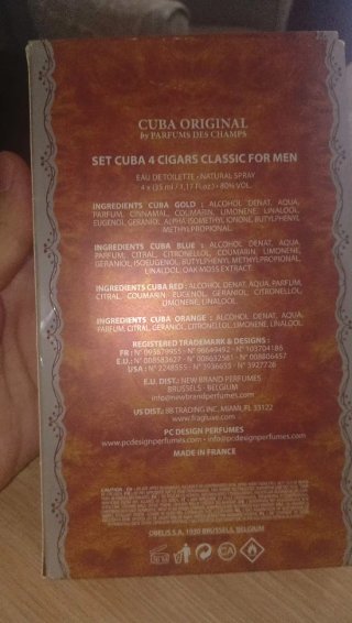 Pack 4 Perfumes Cuba Classic Original