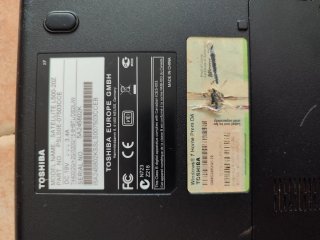 Portatile Toshiba Satellite Argento