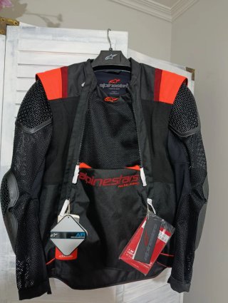 Chaqueta Alpinestars Talla XL Negra/Naranja