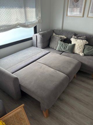 Sofá Chaise Longue Gris Westwing