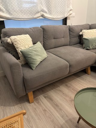 Sofá Chaise Longue Gris Westwing