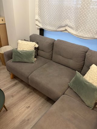 Sofá Chaise Longue Gris Westwing