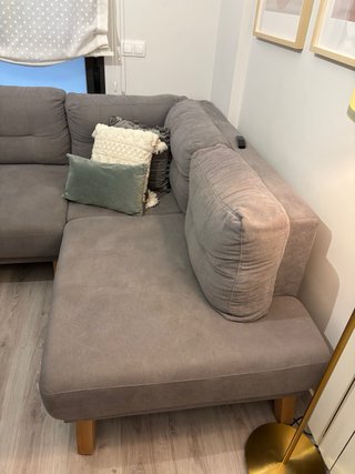 Sofá Chaise Longue Gris Westwing