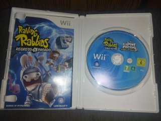 Juego Wii Raving Rabbids: Regreso al Pasado.