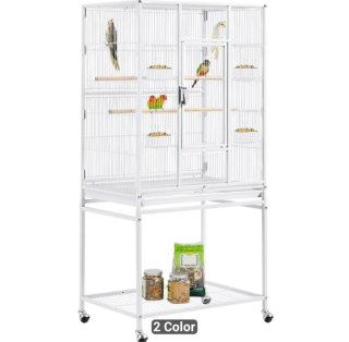 Aviario blanco 136cm altura+ regalo accesorios
