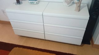 Lote 2 cómodad Ikea MALM de tres cajones