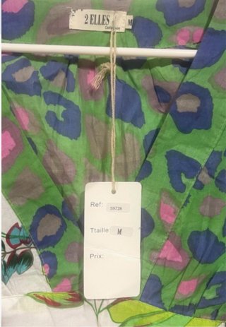 Talla M. Blusa estampada con cinto 2 ELLES