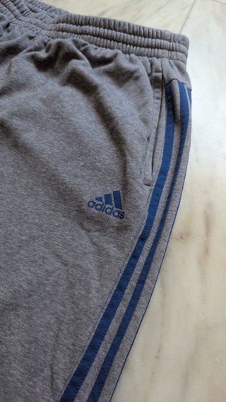 Pantalón Chándal Adidas Gris Talla L