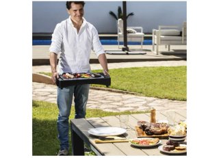 Barbacoa Eléctrica Cecotec Negra, 2400W