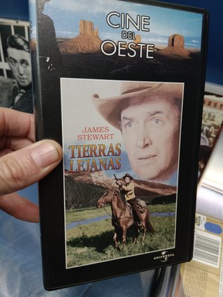 8 vhs, Películas de JAMES STEWART + foto del actor enmarcada