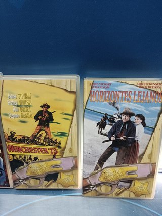 8 vhs, Películas de JAMES STEWART + foto del actor enmarcada