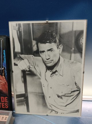 7 vhs, Peliculas de Gregory Peck + foto del actor enmarcada