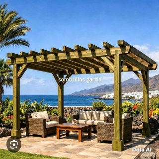 SOMBRILLA, PÉRGOLA, YOPO TIPO DE ESTRUCTURA!!