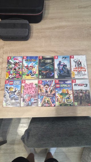 Nintendo Switch Azul/Rojo + Accesorios y juegos