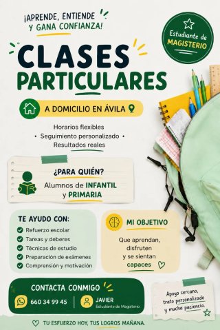 Clases particulares en Ávila