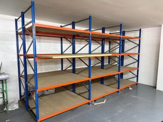Estantería ESMENA azul naranja - almacén, negocio