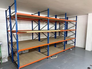 Estantería ESMENA azul naranja - almacén, negocio