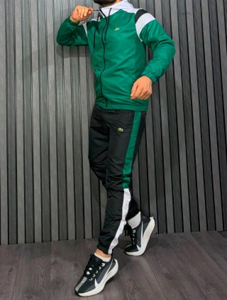 Chándal Lacoste Verde y Negro Hombre