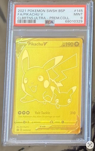 Pikachu V FA PSA 9 SWSH 145 2021 Pokémon