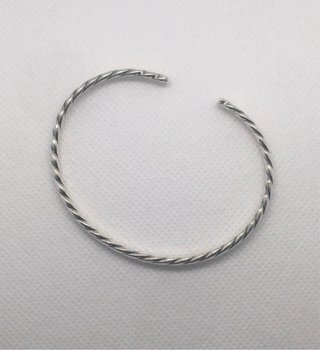 Pulsera Plata Ley Semirrígida Unisex