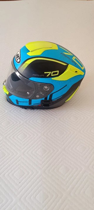 Casco HJC RPHA Azul y Amarillo