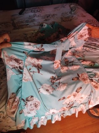Vestido eventos turquesa cola y una manga nuevo TL