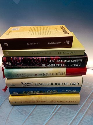 Lote. 7 novelas Históricas, diferentes editoriales