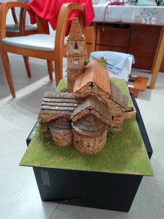 Maqueta Iglesia Ladrillo Arcilla Hecha Mano
