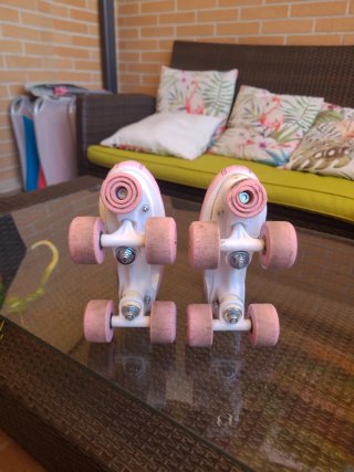 Patines rosas para niña talla 33