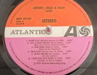 Disco Vinilo Crosby, Stills & Nash CSN 1977 LP