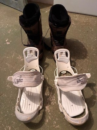 Botas K2 y fijaciones de snowboard Talla 10.5
