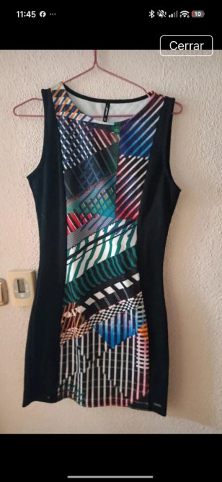 Vestido sin mangas estampado