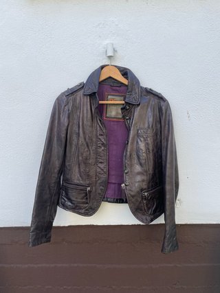 Chaqueta Piel Purificación García Talla M