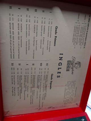 CURSO DE INGLÉS CCC POLYGLOPHONE ENSEÑA A DISTANCIA 1957 , tomo I y II