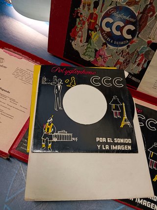 CURSO DE INGLÉS CCC POLYGLOPHONE ENSEÑA A DISTANCIA 1957 , tomo I y II
