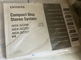 Minicadena Aiwa CX-NSZ200 NSX-SZ200 ¡NUEVA!