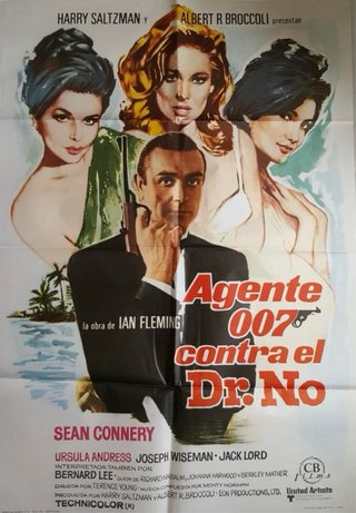 Cartel Cine 007 Dr No Sean Connery